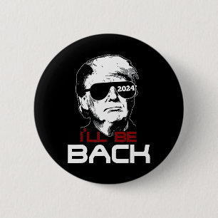 Bóton Redondo 5.08cm Be Back Trump 2024
