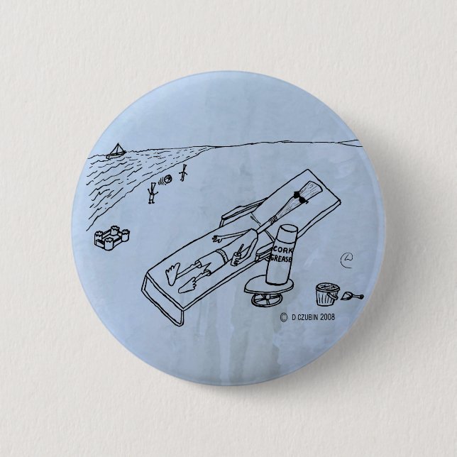 Bóton Redondo 5.08cm Beach Reed (Frente)