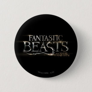 Bóton Redondo 5.08cm BEASTAS FANTÁSTICOS E ONDE ENCONTRÁ-LOS Logotipo™
