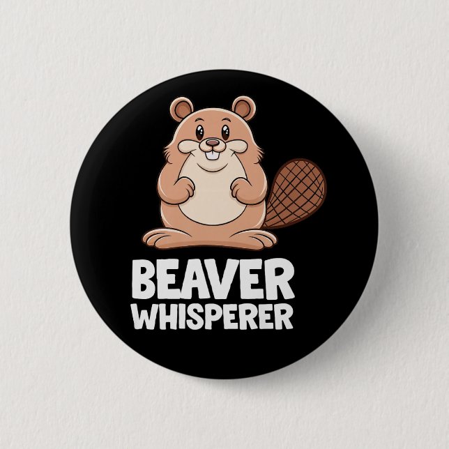 Bóton Redondo 5.08cm Beaver Whisper (Frente)