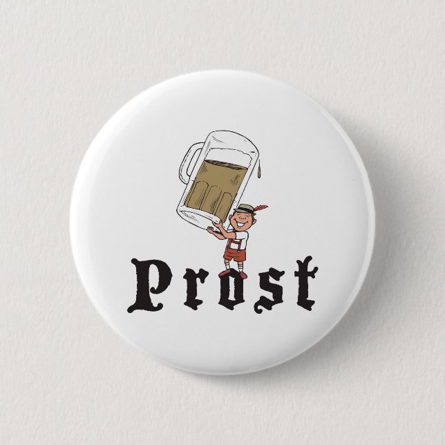 Bóton Redondo 5.08cm Bebendo alemão de Prost (Frente)