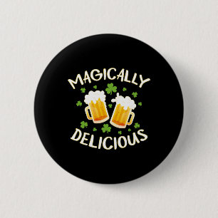 Bóton Redondo 5.08cm Bebendo De Cerveja Magicamente Delicioso Rua Da Eq