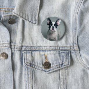 Bóton Redondo 5.08cm Bebês Mais Pobres   Buldogue francês