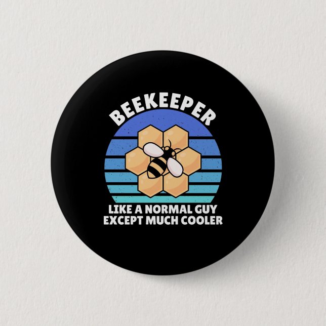 Bóton Redondo 5.08cm Beekeeper Retro Vintage (Frente)