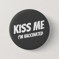 Beije-me Estou Vacinado Moderno, Cute Engraçado Ci