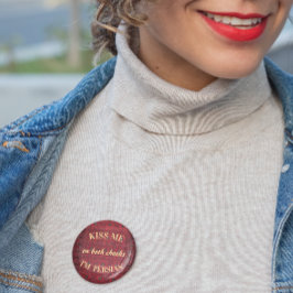 Bóton Redondo 5.08cm Beije-me, sou o botão Persa Nowruz