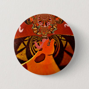 Bóton Redondo 5.08cm Bela e incrível Girafa ama animais safari