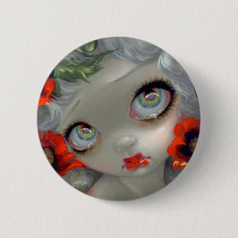 Bóton Redondo 5.08cm "Belezas venenosas III: Botão da papoila de ópio"