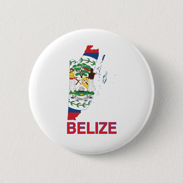 Bóton Redondo 5.08cm Belize Map (Frente)