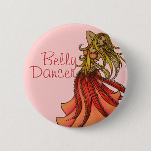 Bóton Redondo 5.08cm Belly Dancer art