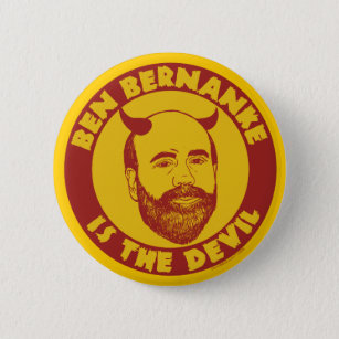 Bóton Redondo 5.08cm Ben Bernanke é o botão do diabo
