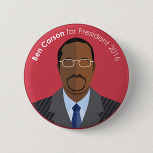 Bóton Redondo 5.08cm Ben Carson 2016 para o botão do costume do