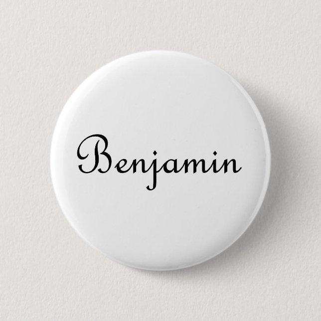 Bóton Redondo 5.08cm Benjamin (Frente)