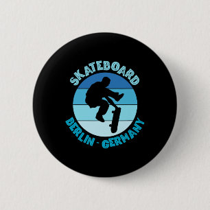 Bóton Redondo 5.08cm Berlim Alemanha Skate Urna Skateboarding
