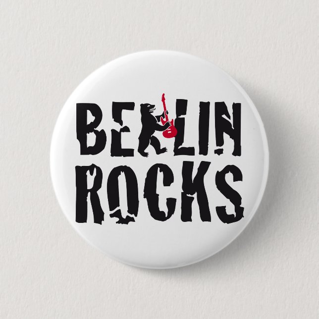 Bóton Redondo 5.08cm Berlim rocks (Frente)