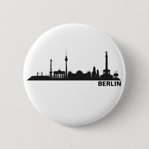 Bóton Redondo 5.08cm Berlim Skyline Ansteckbutton