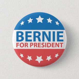 Bóton Redondo 5.08cm Bernie para o presidente