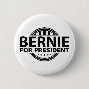 Bóton Redondo 5.08cm Bernie para o presidente