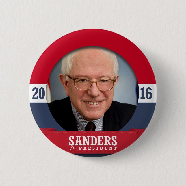 BÓTON REDONDO 5.08CM BERNIE SANDERS 2016 (Frente)