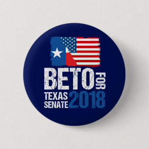 Bóton Redondo 5.08cm Beto O'Rourke para a eleição do Senado do Texas em