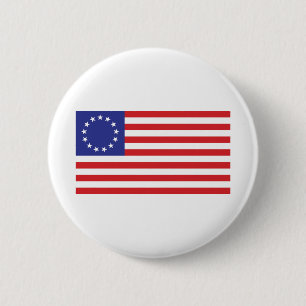 Bóton Redondo 5.08cm Betsy-Ross-Flag.-1776