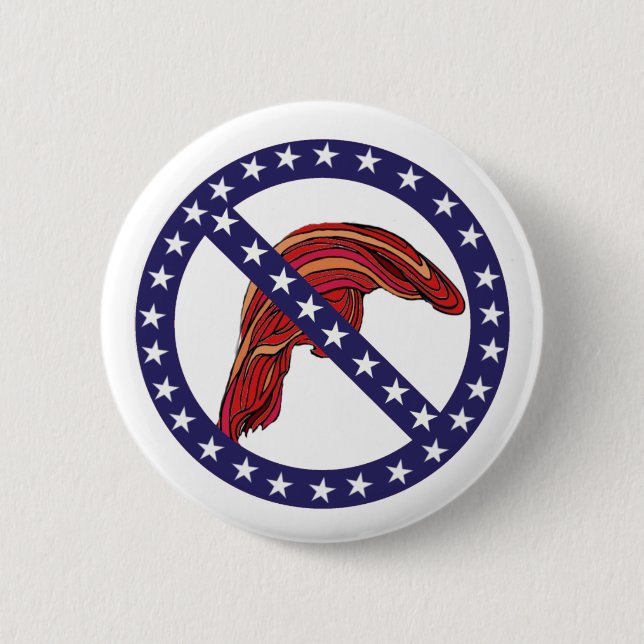 Bóton Redondo 5.08cm "Beware o Anti-Trunfo engraçado 2,25" do cabelo" (Frente)