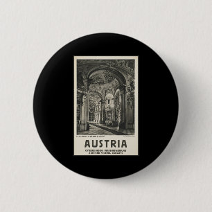 Bóton Redondo 5.08cm Biblioteca de Áustria Styria da abadia de Admont