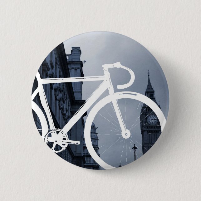 Bóton Redondo 5.08cm Bicicleta da trilha de Londres (Frente)