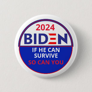 Bóton Redondo 5.08cm Biden 2024