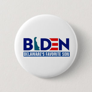 Bóton Redondo 5.08cm Biden: Filho Favorito de Delaware