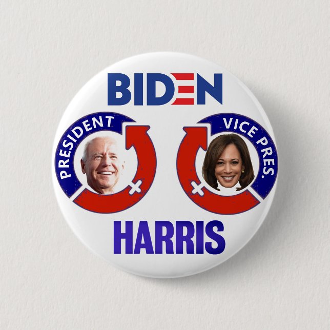 Bóton Redondo 5.08cm Biden/Harris 2020 (Frente)