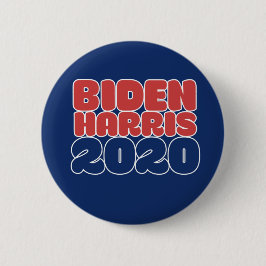 Bóton Redondo 5.08cm Biden Harris 2020 Joe Biden Kamala Harris 2020