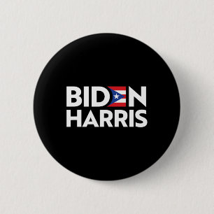 Bóton Redondo 5.08cm Biden Harris 2020 Joe Kamala Para Porto Rico Ri