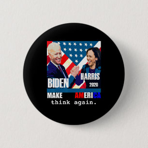 Bóton Redondo 5.08cm Biden Kamala Harris