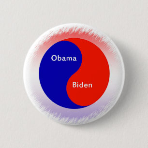Bóton Redondo 5.08cm ~ Biden Yin Yang de Obama
