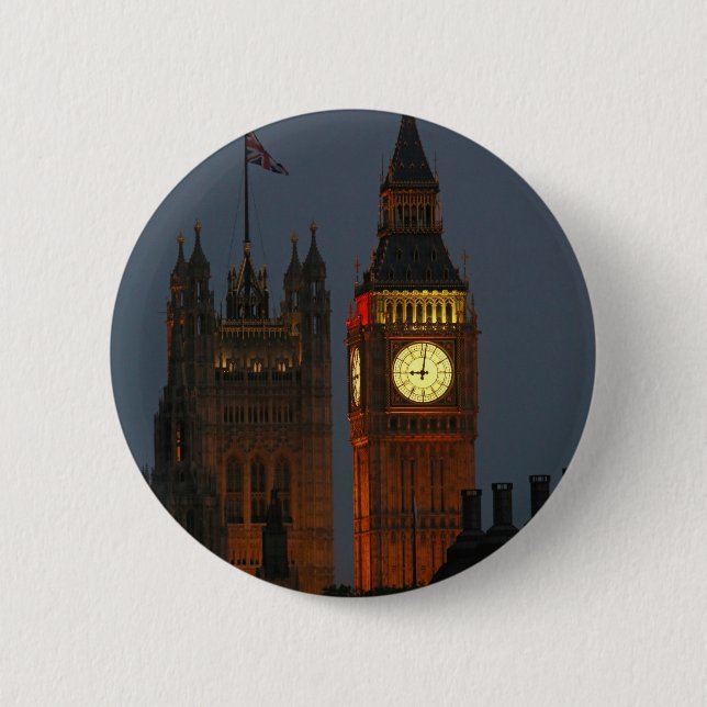 Bóton Redondo 5.08cm Big Ben-London-England (Frente)