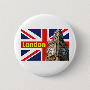 Bóton Redondo 5.08cm Big Ben - Londres - Inglaterra