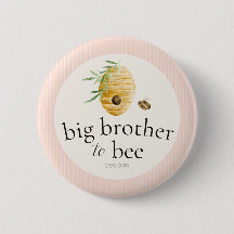 Big Brother To Bee Pink Girl Baby Shower Family 