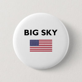 Bóton Redondo 5.08cm Big Sky USA American Flag Light-Color