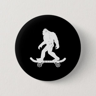 Bóton Redondo 5.08cm Bigfoot Skateboarder Yeti Sasquatch Skate 