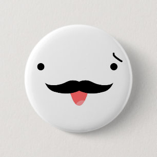 Bóton Redondo 5.08cm Bigode