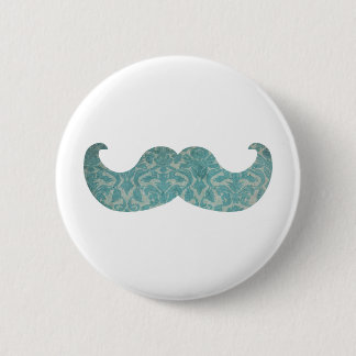Bóton Redondo 5.08cm Bigode azul - damasco do vintage