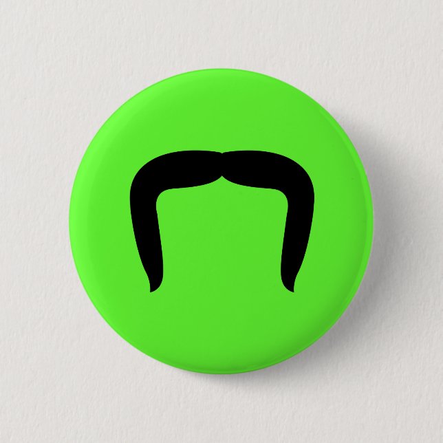 Bóton Redondo 5.08cm Bigode em ferradura (Frente)