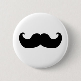 Bóton Redondo 5.08cm Bigode preto