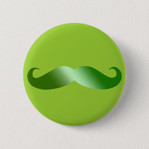 Bóton Redondo 5.08cm Bigode verde