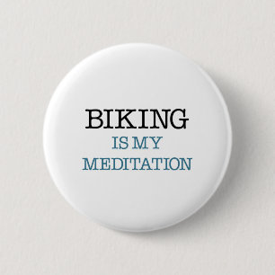 Bóton Redondo 5.08cm Biking é minha meditação