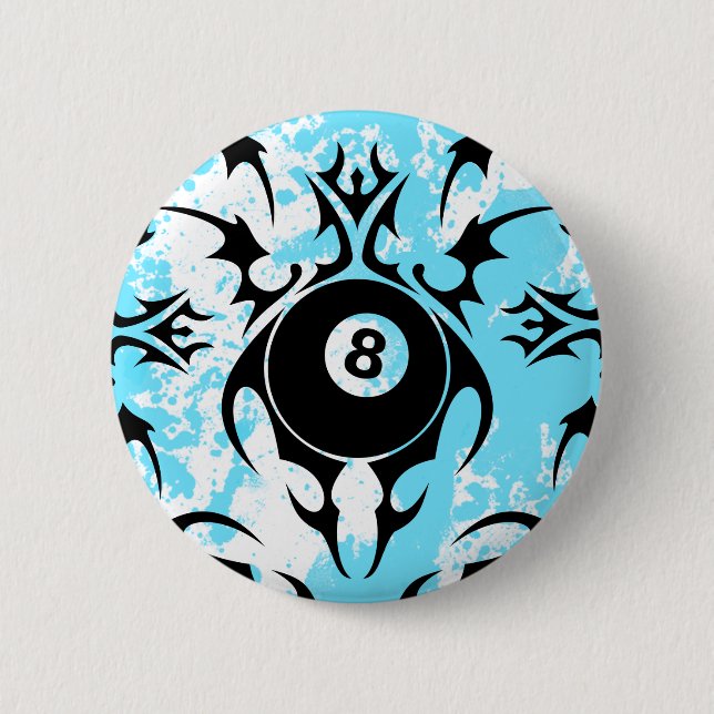 Bóton Redondo 5.08cm bilhar, tribal. (Frente)