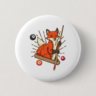 Bóton Redondo 5.08cm Billiard Fox Hustler Piscina Shirts Girls Snooker 