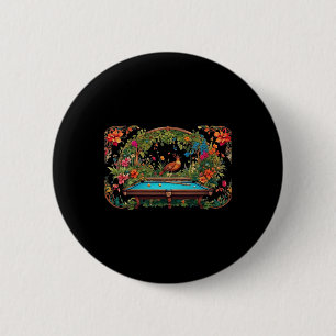 Bóton Redondo 5.08cm Billiards Engraçado Art Billiards Jogando Jogadore