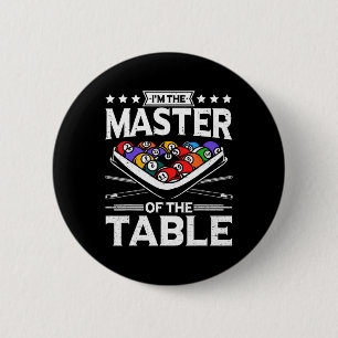 Bóton Redondo 5.08cm Billiards Mestre da Mesa 8 Homens da Bola Poo
